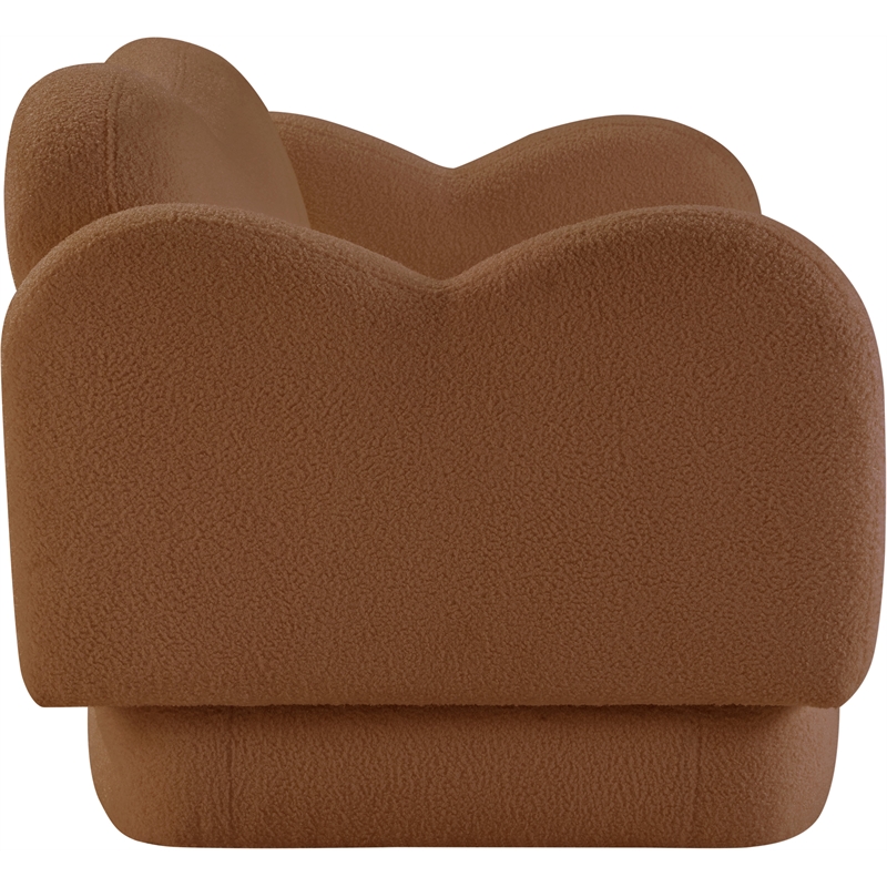 Meridian Furniture Bloom Saddle Teddy Fabric Loveseat