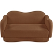 Meridian Furniture Bloom Saddle Teddy Fabric Loveseat