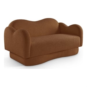 Meridian Furniture Bloom Saddle Teddy Fabric Loveseat