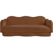 Meridian Furniture Bloom Saddle Teddy Fabric Sofa