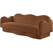 Meridian Furniture Bloom Saddle Teddy Fabric Sofa
