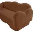 Meridian Furniture Bloom Saddle Teddy Fabric Sofa