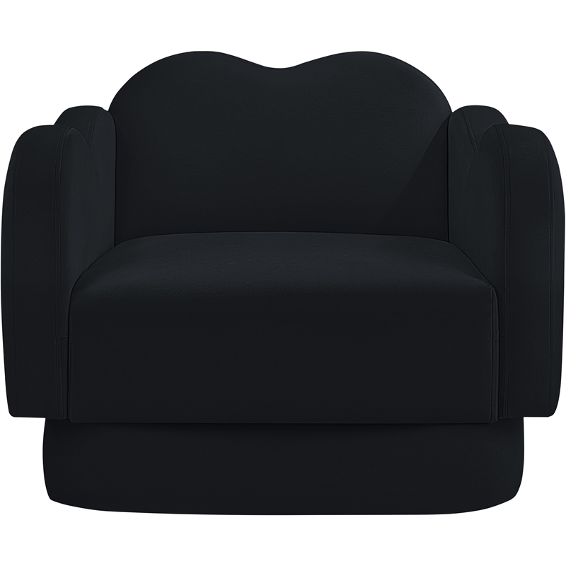 Meridian Furniture Bloom Black Velvet Chair