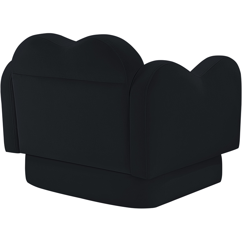 Meridian Furniture Bloom Black Velvet Chair