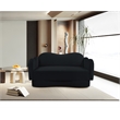 Meridian Furniture Bloom Black Velvet Loveseat