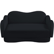 Meridian Furniture Bloom Black Velvet Loveseat