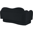 Meridian Furniture Bloom Black Velvet Loveseat