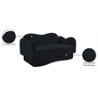 Meridian Furniture Bloom Black Velvet Loveseat