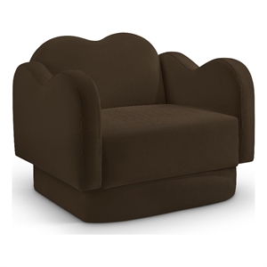 Meridian Furniture Bloom Brown Velvet Chair