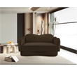 Meridian Furniture Bloom Brown Velvet Loveseat