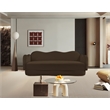 Meridian Furniture Bloom Brown Velvet Sofa