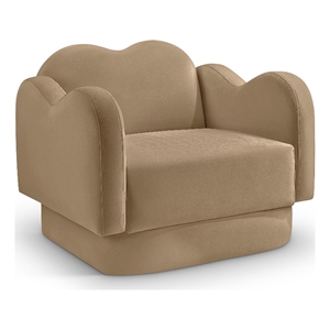 Meridian Furniture Bloom Camel Velvet Chair