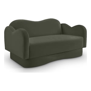 Meridian Furniture Bloom Green Velvet Loveseat