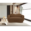 Meridian Furniture Bloom Saddle Velvet Loveseat