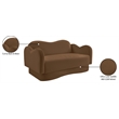 Meridian Furniture Bloom Saddle Velvet Loveseat