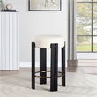 Meridian Furniture Harrison Cream Vegan Leather Counter Stool