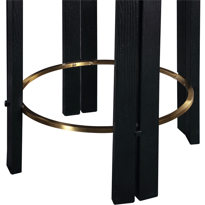 Meridian Furniture Harrison Cream Vegan Leather Counter Stool