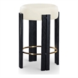 Meridian Furniture Harrison Cream Vegan Leather Counter Stool