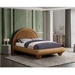Meridian Furniture Madrid Saddle Velvet King Bed