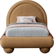 Meridian Furniture Madrid Saddle Velvet Twin Bed