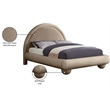 Meridian Furniture Madrid Taupe Velvet Full Bed