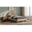 Meridian Furniture Madrid Taupe Velvet Full Bed