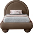 Meridian Furniture Madrid Brown Velvet Twin Bed