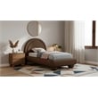 Meridian Furniture Madrid Brown Velvet Twin Bed