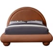 Meridian Furniture Madrid Cognac Velvet Full Bed