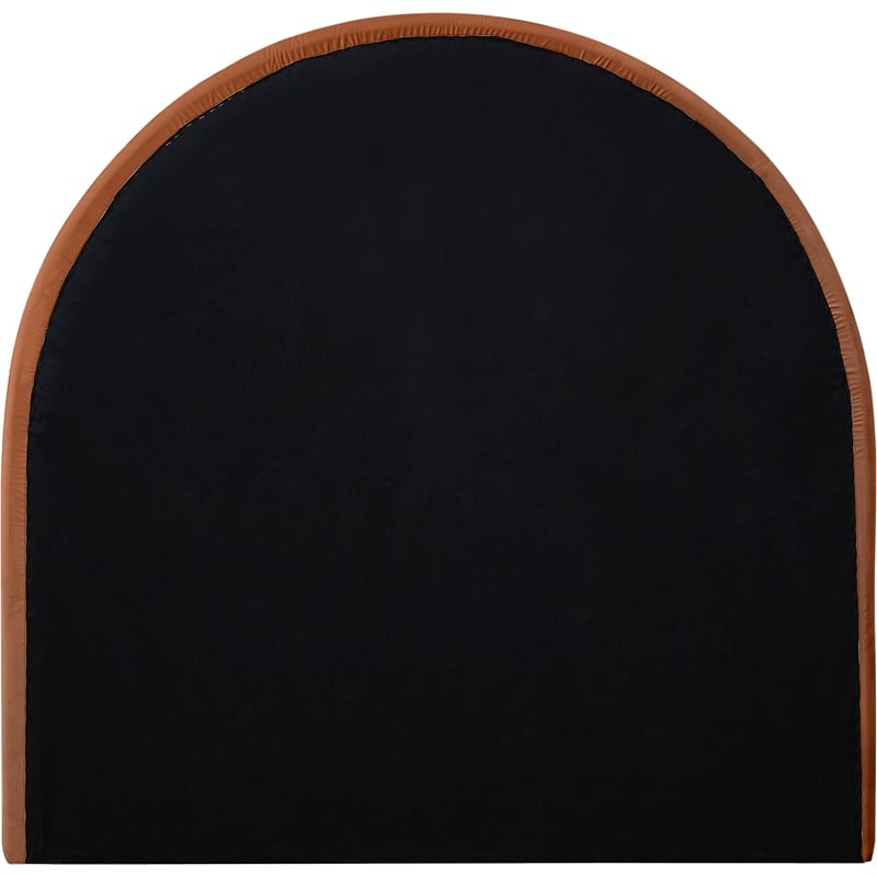 Meridian Furniture Madrid Cognac Velvet Twin Bed