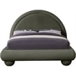 Meridian Furniture Madrid Green Velvet Queen Bed