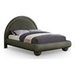 Meridian Furniture Madrid Green Velvet Queen Bed