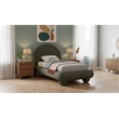 Meridian Furniture Madrid Green Velvet Twin Bed