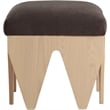 Meridian Furniture Altair Brown Velour Fur Fabric Bench