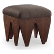 Meridian Furniture Altair Brown Velour Fur Fabric Bench