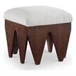 Meridian Furniture Altair Cream Velour Fur Fabric Bench