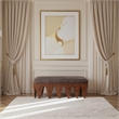 Meridian Furniture Altair Brown Velour Fur Fabric Bench
