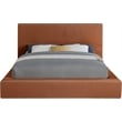Meridian Furniture Dorian Cognac Velvet Full Bed