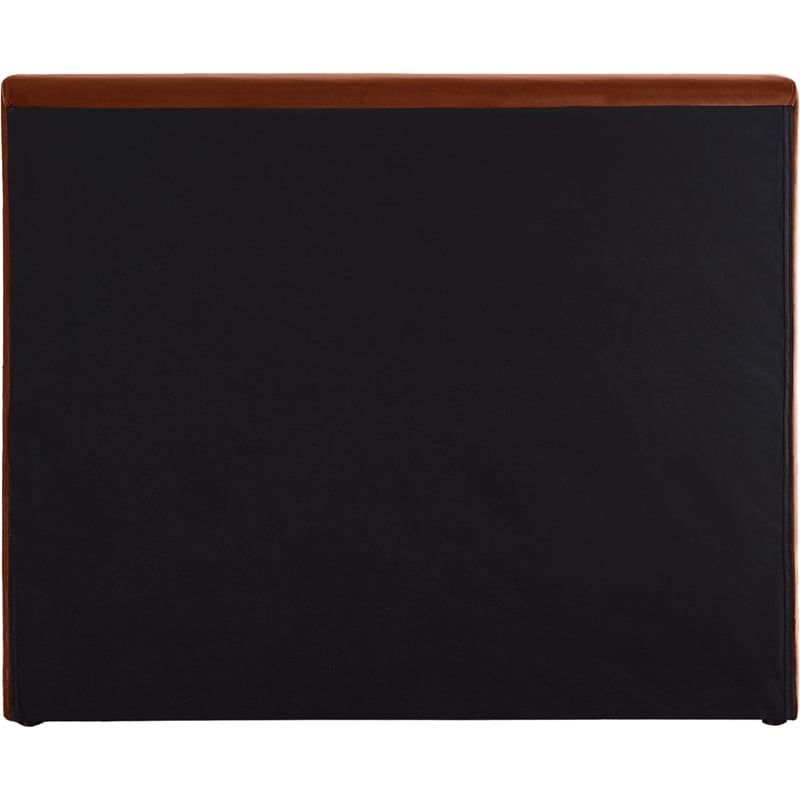 Meridian Furniture Dorian Cognac Velvet Twin Bed