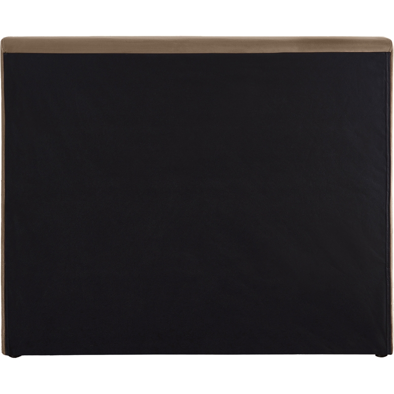 Meridian Furniture Dorian Taupe Velvet Twin Bed