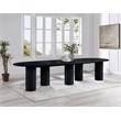 Meridian Furniture Dolan Black Wood and Oak Veneer Dining Table
