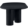 Meridian Furniture Dolan Black Wood and Oak Veneer Dining Table