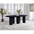 Meridian Furniture Dolan Black Wood and Oak Veneer Dining Table
