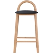 Meridian Furniture Calvin Black Vegan Leather Stool (Set of 4)