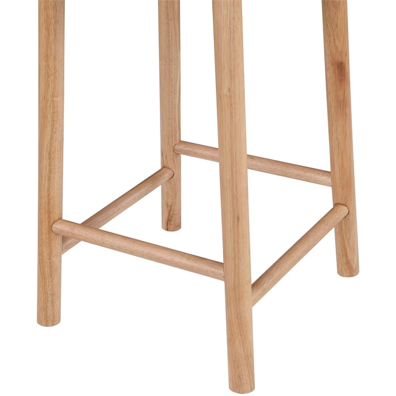 Meridian Furniture Calvin Cream Vegan Leather Stool (Set of 2)