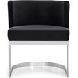 Meridian Furniture Gianna Black Velvet Dining Chair (Set of 2)