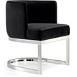 Meridian Furniture Gianna Black Velvet Dining Chair (Set of 3)