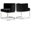 Meridian Furniture Gianna Black Velvet Dining Chair (Set of 4)