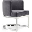 Meridian Furniture Gianna Grey Velvet Dining Chair (Set of 2)