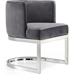 Meridian Furniture Gianna Grey Velvet Dining Chair (Set of 3)